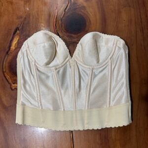 Vintage 60s 70s Petticoat Place LTD Bustier Lingerie Top Model Bra 34A U3-5